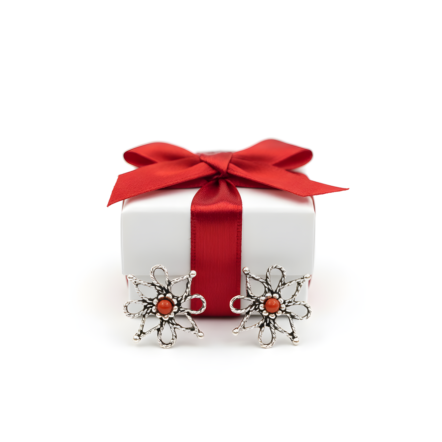 Red Blossom Filigree